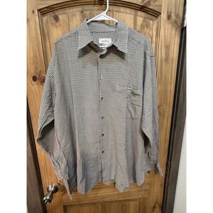 Ermenegildo Zegna Gingham Button Down Preppy Quiet Luxury Shirt XL